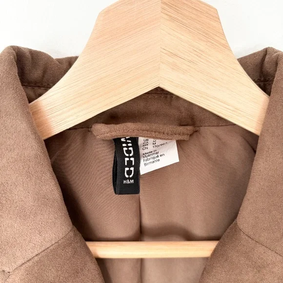 H&m single breasted faux suede jacket - Picture 7 of 9